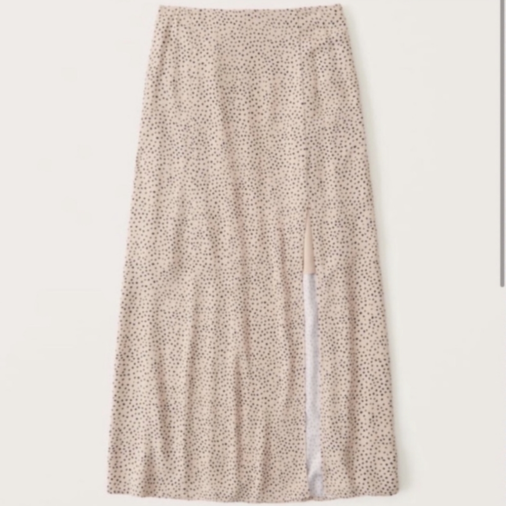 Abercrombie & Fitch High Slit Flirty Midi Skirt | Size XS